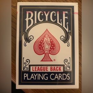 NEW Factory Sealed Bicycle Blue League Back Playing Card Deck Set Blue Seal!